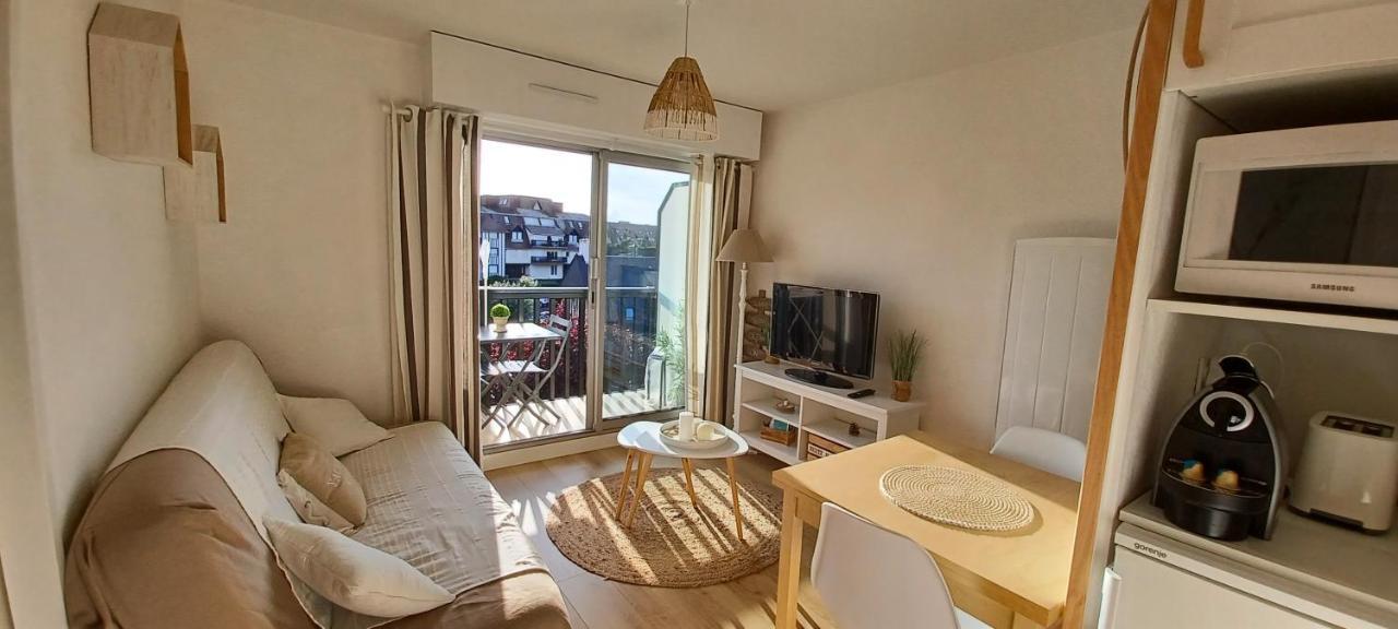 T2 Cosy/Balcon Sud Ouest/300M-Mer/Villers Sur Mer Bagian luar foto